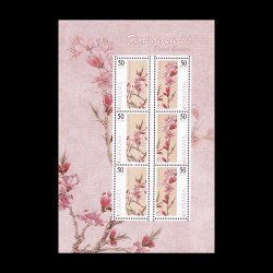 Flori de piersic (floră II), minicoală de 3 serii 2011 LP 1906b