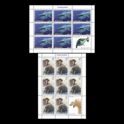 Faună polară, minicoli de 8 timbre și 1 vinietă 2007 LP 1791b