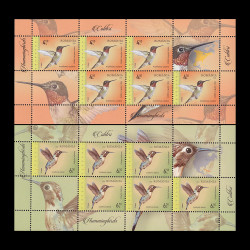 Colibri 2022, minicoli de 6 timbre și 2 viniete LP 2379b