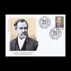Louis Pasteur - 200 de ani de la naștere, plic prima zi 2022 LP 2397fdc