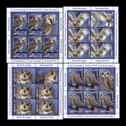 Păsări de noapte 2022, minicoli de 5 timbre și 1 vinietă LP 2368c