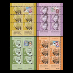 Personalități, minicoli de 5 timbre și 1 vinietă 2022 LP 2352c