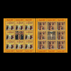 Sfintele Paști 2017, minicoli de 8 timbre și 1 vinietă LP 2137d