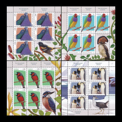 Ziua internațională a păsărilor, minicoli de 5 timbre și 1 vinietă 2023 LP 2412c