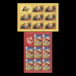 Faună Protejată din România, minicoli de 8 timbre și 1 vinietă 2009 LP 1841b