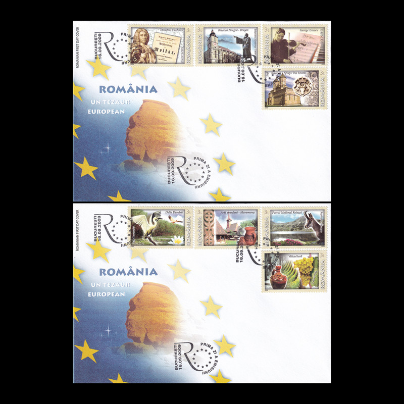 România - Un Tezaur European Plic prima zi 2009 LP 1844FDC