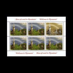 Bine ați venit în România, minicoală de 5 timbre și 1 vinietă, 2019, LP 2239C