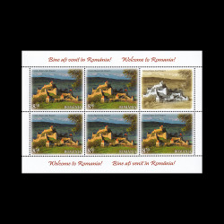 Bine ați venit în România, minicoală de 5 timbre și 1 vinietă, 2019, LP 2239C