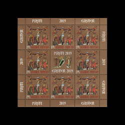 Sfintele Paști 2019, minicoală de 8 timbre și 1 vinietă, LP 2232D