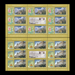 Stemele Dunării II, minicoli de 8 timbre și 1 vinietă 2010 LP 1880d
