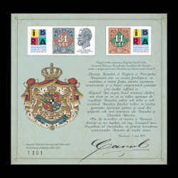 Expoziția Filatelică Internațională IBRA 2023, bloc nedantelat de 2 timbre, LP 2419a