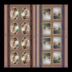 Reproduceri de Artă - Picturi ce aparțin tezaurului BNR, minicoli de 8 timbre 2011 LP 1888d