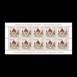 Emisiune comună România - Germania, minicoală de 10 timbre 2011 LP 1916f