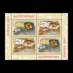 Europa 2005 - Gastronomie bloc de 4 timbre LP 1683a