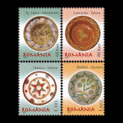Ceramică Românească - farfurii țărănești III (uzuale) 2007 LP 1774