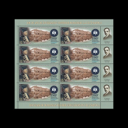 100 de ani de învățământ superior românesc la Cluj-Napoca, minicoli de 8 timbre și 8 tabsuri, 2019, LP 2259B