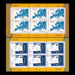 EUROPA 2008 - Scrisoarea minicoli de 6 timbre 2008 LP 1802b