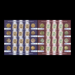 Expoziția Filatelică Mondială EFIRO 2008 (II), minicoli de 12 timbre și 8 viniete 2007 LP 1777c