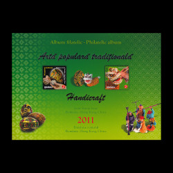 Emisiune comună România - Hong Kong, China: Artă Populară tradițională, Album Filatelic 2011 LP 1922c