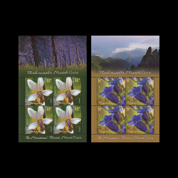Florile munților, Muntele Cozia, bloc de 4 timbre, 2019, LP 2252B