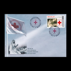 135 de ani de la înființarea Societăți Naționale de Cruce Roșie, Plic prima zi 2011 LP 1907FDC