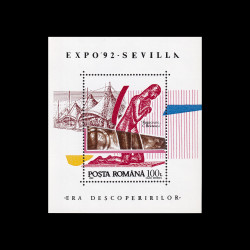 Expoziția Mondială – Era descoperirilor, Sevilla, coliță dantelată, 1992, LP 1294