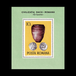 Arheologie daco-romană, coliță dantelată, 1976, LP 909