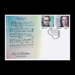 Ludwing van Beethoven, 250 de ani de la naștere, Plic prima zi 2020 LP 2293FDC