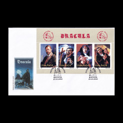 Dracula, bloc dantelat, Plic Prima Zi 2004 LP 1640fdc