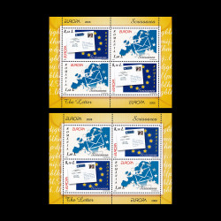 EUROPA 2008 - Scrisoarea, blocuri de 2 serii, LP 1802C