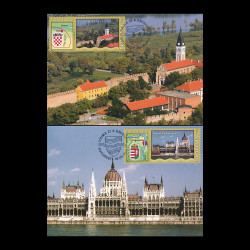 Stemele Dunării I, cărți poștale maxime 2010 LP 1863CM