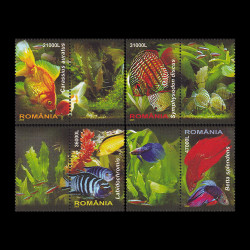 Pești exotici, serie cu vinietă 2005 LP 1676a