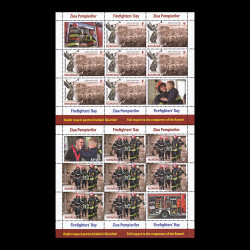 Ziua Pompierilor, minicoli de 7 timbre și 2 viniete 2023 LP 2435b