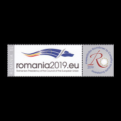 Presedinția României la Consiliul Uniunii Europene, serie cu vinietă 2019 LP 2225a