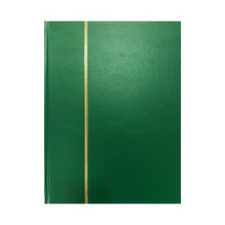 Clasor timbre 60 pagini negre, 30 file, copertă Verde, seria Basic, marca Leuchtturm fără logo S4/30G