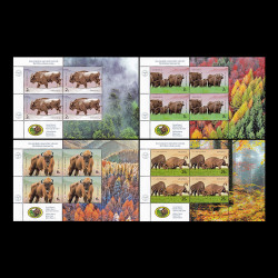 Ziua mondială a rezervațiilor naturale, minicoli de 4 timbre și 2 tabsuri 2024 LP 2448b