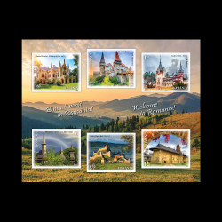 Bine ați venit in România, bloc de 6 timbre, 2019, LP 2239A