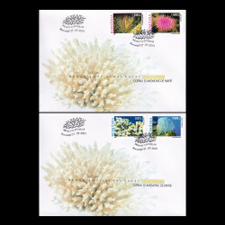 Corali și anemone de mare, plic prima zi 2001 LP 1570FDC