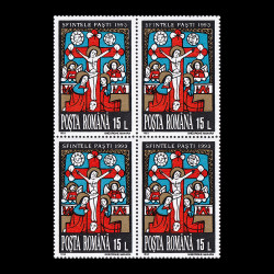 Sfintele Paști 1993, bloc de 4 timbre LP 1309a