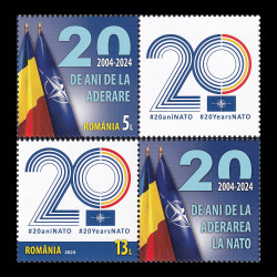 20 de ani de la aderarea României la NATO, serie cu vinietă 2024 LP 2459a