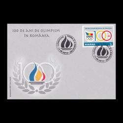 100 de ani de Olimpism în România, Plic prima zi 2014 LP 2039FDC