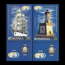Portul Constanța - 100 de ani de la inaugurare, serie cu tabs 2009 LP 1853d