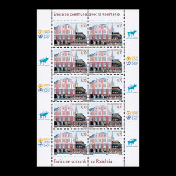 Emisiune comună Luxemburg - România, minicoală de 10 timbre 2007 LP 1781b