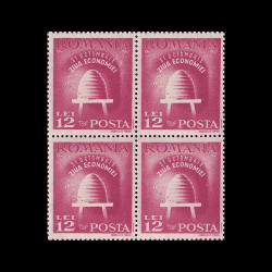 Ziua Economiei bloc de 4 timbre 1947 LP 223A
